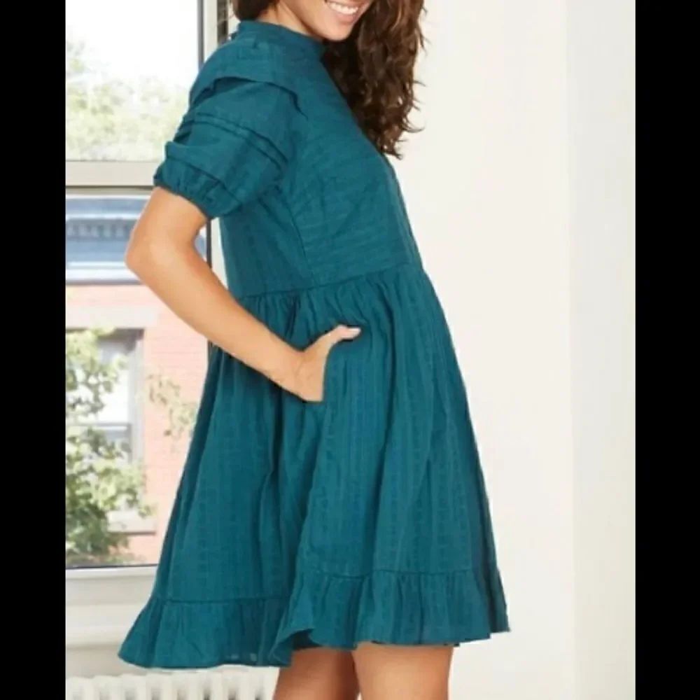 💐Universal Thread Puff Short Sleeve Eyelet Dress - Picture 3 of 10